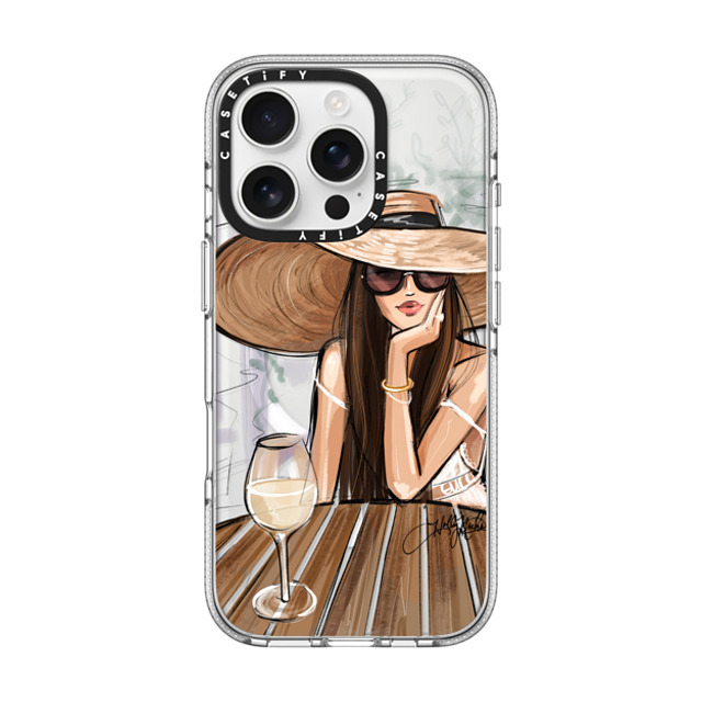 Holly Nichols x CASETiFY iPhone 16 Pro Case Portraiture クリア クリア ケース MagSafe対応 White Wine Dreamer Back to School Holly Nichols x CASETiFY iPhone 16 Pro Case Portraiture クリア クリア ケース MagSafe対応 White Wine Dreamer Back to School