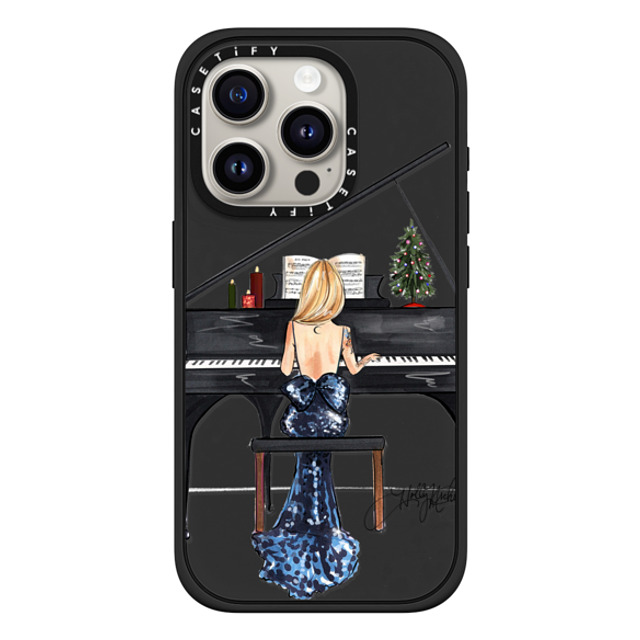Holly Nichols x CASETiFY iPhone 15 Pro Case Christmas マットブラック Impact Case MagSafe Compatible Yu Zoomed View Mother's Day Holly Nichols x CASETiFY iPhone 15 Pro Case Christmas マットブラック Impact Case MagSafe Compatible Yu Zoomed View Mother's Day