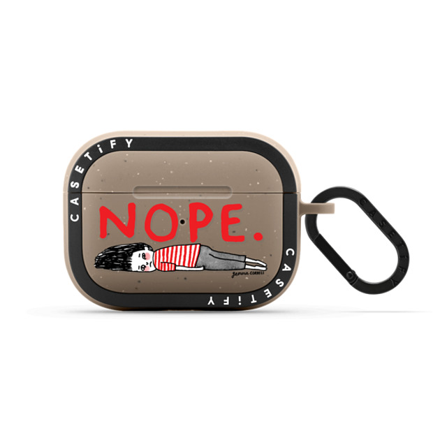Gemma Correll x CASETiFY AirPods Pro Cartoon,Icon Matte Taupe バウンス ケース NOPE. New iPhone Gemma Correll x CASETiFY AirPods Pro Cartoon,Icon Matte Taupe バウンス ケース NOPE. New iPhone