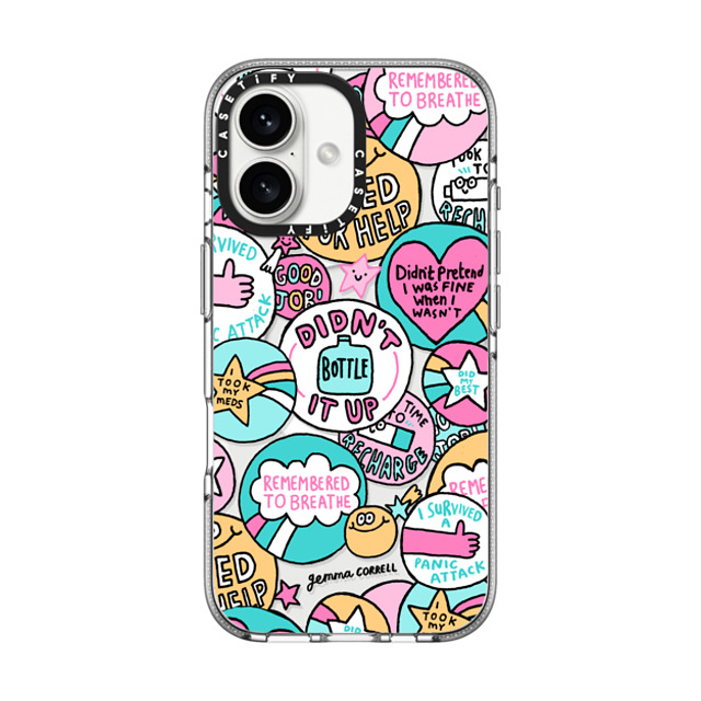 Gemma Correll x CASETiFY iPhone 16 ケース Sticker,Star クリア クリア ケース MagSafe対応 Self Care Stickers Mother's Day Gemma Correll x CASETiFY iPhone 16 ケース Sticker,Star クリア クリア ケース MagSafe対応 Self Care Stickers Mother's Day