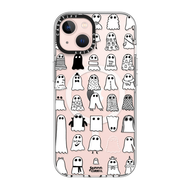 Gemma Correll x CASETiFY iPhone 13 ケース クリア クリア ケース MagSafe対応 Ghost Fashions