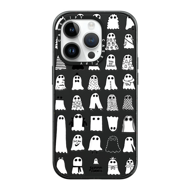 Gemma Correll x CASETiFY iPhone 14 Pro ケース マットブラック インパクトケース MagSafe対応 Ghost Fashions