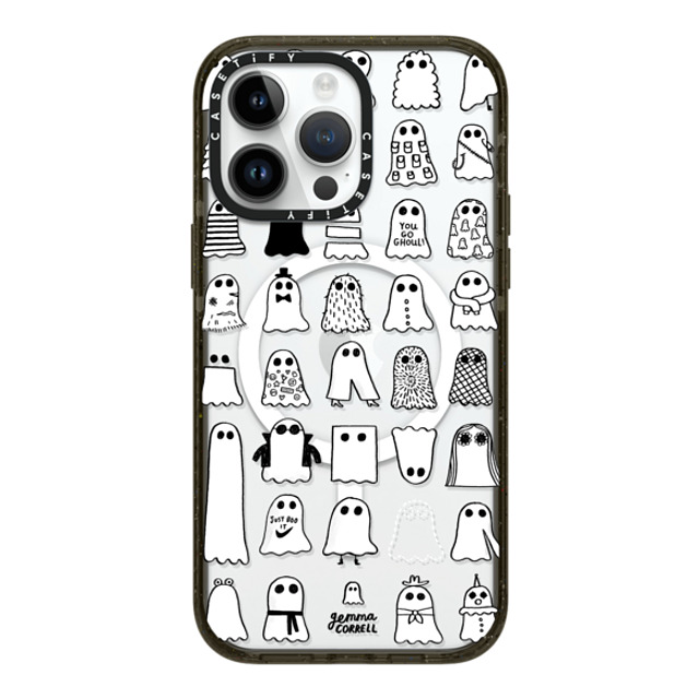 Gemma Correll x CASETiFY iPhone 14 Pro Max ケース ブラック インパクトケース MagSafe対応 Ghost Fashions