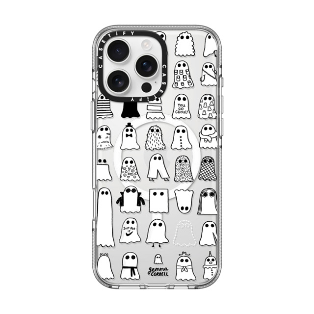 Gemma Correll x CASETiFY iPhone 16 Pro Max ケース クリア クリア ケース MagSafe対応 Ghost Fashions