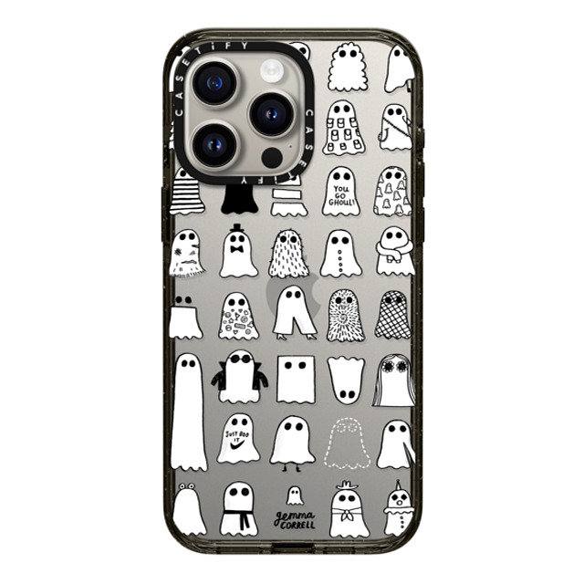 Gemma Correll x CASETiFY iPhone 15 Pro Max ケース ブラック インパクトケース Ghost Fashions