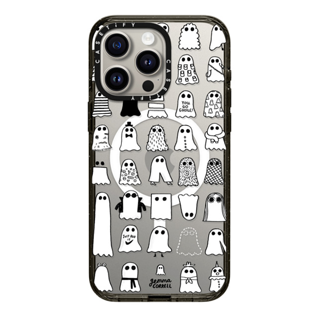 Gemma Correll x CASETiFY iPhone 15 Pro Max ケース ブラック インパクトケース MagSafe対応 Ghost Fashions