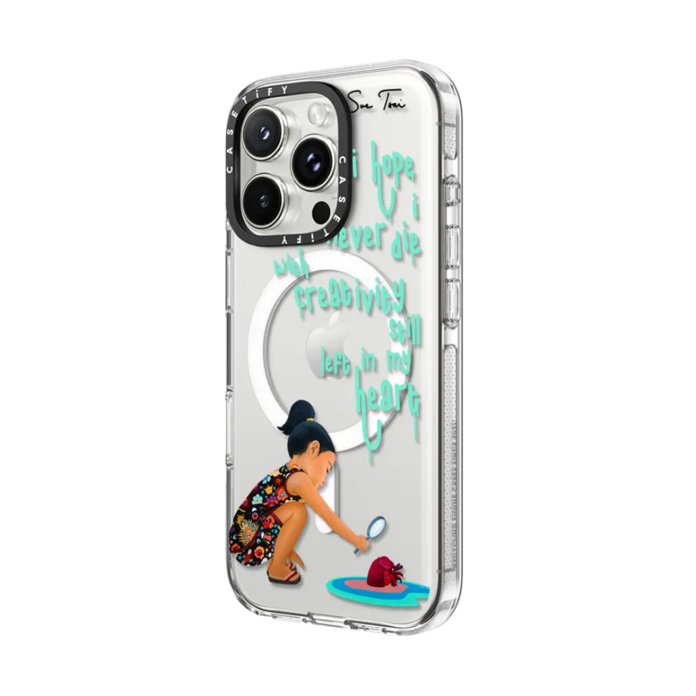 Clear iPhone 16 Pro Max Case MagSafe Compatible - ARTIST FEARS IPHONE CASE BY SUE TSAI