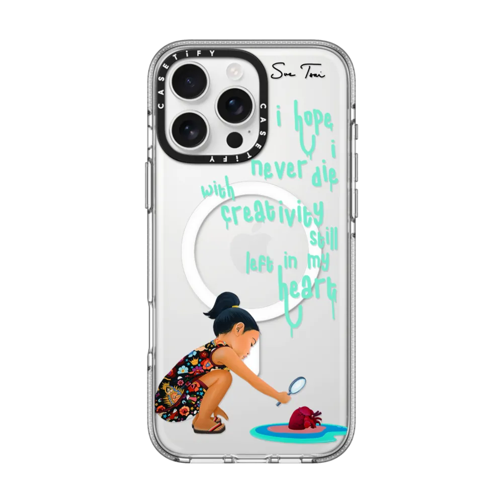Clear iPhone 16 Pro Max Case MagSafe Compatible - ARTIST FEARS IPHONE CASE BY SUE TSAI