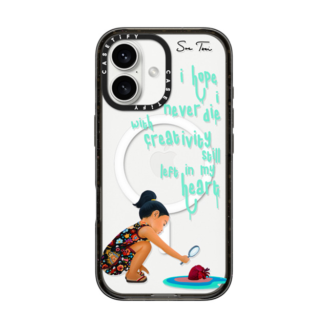 Sue Tsai x CASETiFY iPhone 16 ケース Quote,Portraiture ブラック インパクトケース MagSafe対応 ARTIST FEARS IPHONE CASE BY SUE TSAI Father's Day Sue Tsai x CASETiFY iPhone 16 ケース Quote,Portraiture ブラック インパクトケース MagSafe対応 ARTIST FEARS IPHONE CASE BY SUE TSAI Father's Day