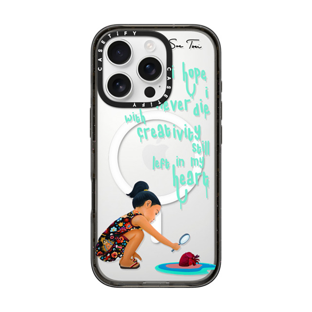 Sue Tsai x CASETiFY iPhone 16 Pro ケース Quote,Portraiture ブラック インパクトケース MagSafe対応 ARTIST FEARS IPHONE CASE BY SUE TSAI Father's Day Sue Tsai x CASETiFY iPhone 16 Pro ケース Quote,Portraiture ブラック インパクトケース MagSafe対応 ARTIST FEARS IPHONE CASE BY SUE TSAI Father's Day