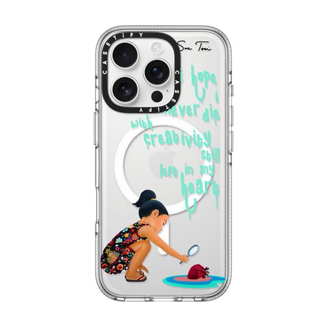 Sue Tsai x CASETiFY iPhone 16 Pro ケース Quote,Portraiture クリア クリア ケース MagSafe対応 ARTIST FEARS IPHONE CASE BY SUE TSAI Father's Day Sue Tsai x CASETiFY iPhone 16 Pro ケース Quote,Portraiture クリア クリア ケース MagSafe対応 ARTIST FEARS IPHONE CASE BY SUE TSAI Father's Day