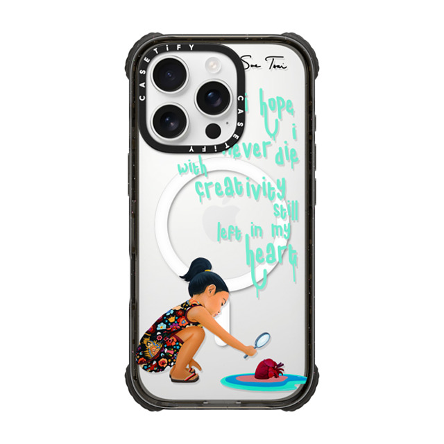 Sue Tsai x CASETiFY iPhone 16 Pro ケース Quote,Portraiture ブラック ウルトラ インパクトケース MagSafe 対応 ARTIST FEARS IPHONE CASE BY SUE TSAI Father's Day Sue Tsai x CASETiFY iPhone 16 Pro ケース Quote,Portraiture ブラック ウルトラ インパクトケース MagSafe 対応 ARTIST FEARS IPHONE CASE BY SUE TSAI Father's Day