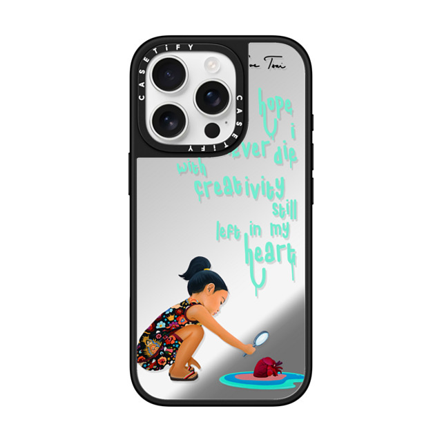 Sue Tsai x CASETiFY iPhone 16 Pro ケース Quote,Portraiture Silver on Black ミラーケース MagSafe対応 ARTIST FEARS IPHONE CASE BY SUE TSAI Father's Day Sue Tsai x CASETiFY iPhone 16 Pro ケース Quote,Portraiture Silver on Black ミラーケース MagSafe対応 ARTIST FEARS IPHONE CASE BY SUE TSAI Father's Day