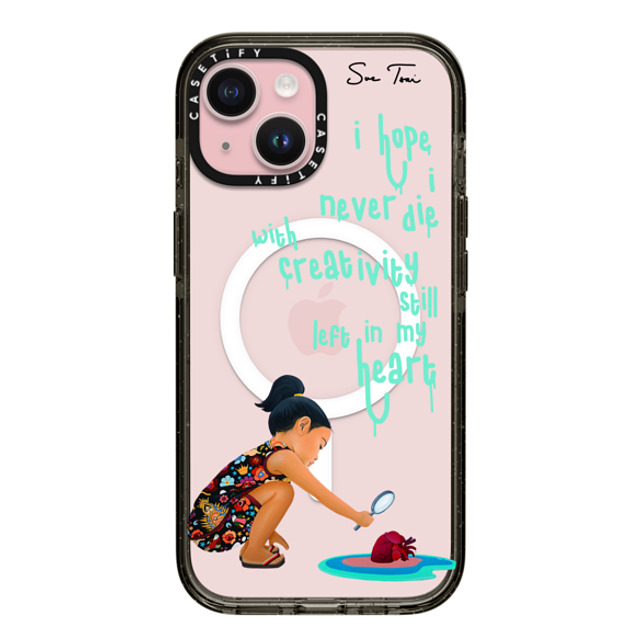 Sue Tsai x CASETiFY iPhone 15 ケース Quote,Portraiture ブラック インパクトケース MagSafe対応 ARTIST FEARS IPHONE CASE BY SUE TSAI Father's Day Sue Tsai x CASETiFY iPhone 15 ケース Quote,Portraiture ブラック インパクトケース MagSafe対応 ARTIST FEARS IPHONE CASE BY SUE TSAI Father's Day