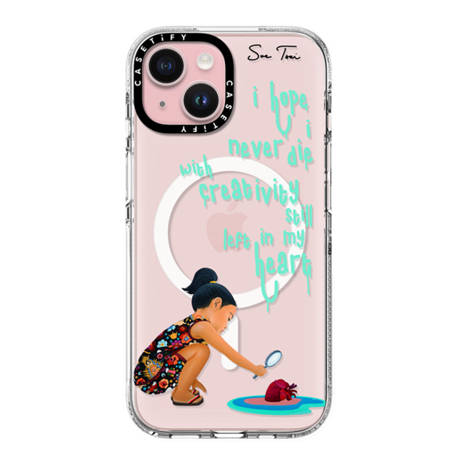 Sue Tsai x CASETiFY iPhone 15 ケース Quote,Portraiture クリア クリア ケース MagSafe対応 ARTIST FEARS IPHONE CASE BY SUE TSAI Father's Day Sue Tsai x CASETiFY iPhone 15 ケース Quote,Portraiture クリア クリア ケース MagSafe対応 ARTIST FEARS IPHONE CASE BY SUE TSAI Father's Day