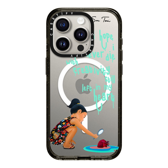 Sue Tsai x CASETiFY iPhone 15 Pro ケース Quote,Portraiture ブラック インパクトケース MagSafe対応 ARTIST FEARS IPHONE CASE BY SUE TSAI Father's Day Sue Tsai x CASETiFY iPhone 15 Pro ケース Quote,Portraiture ブラック インパクトケース MagSafe対応 ARTIST FEARS IPHONE CASE BY SUE TSAI Father's Day