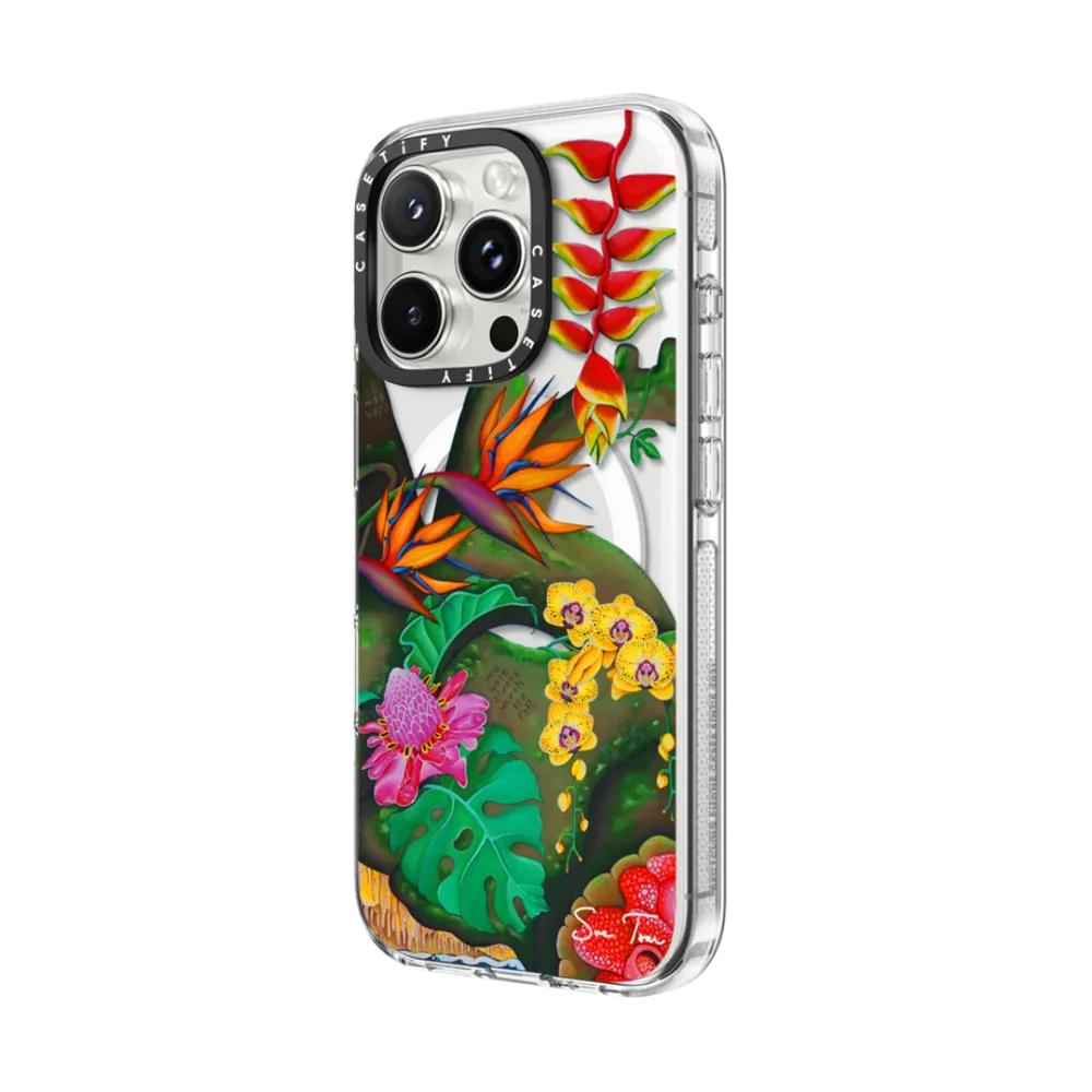 Clear iPhone 16 Pro Max Case MagSafe Compatible - OASIS IPHONE CASE BY SUE TSAI