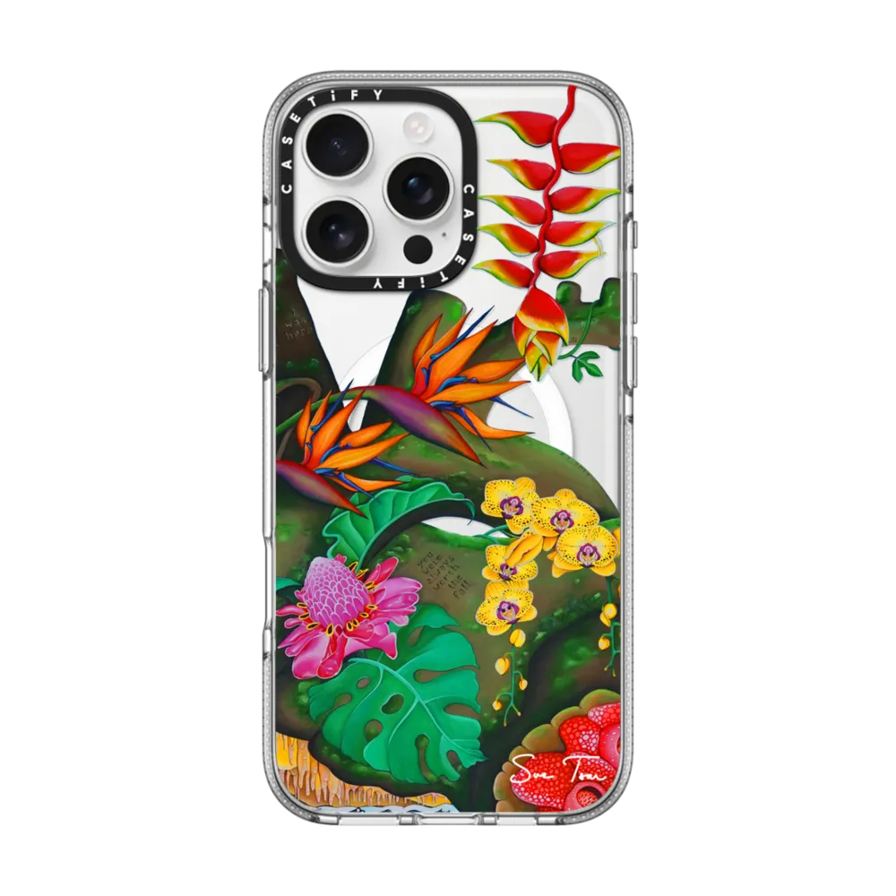 Clear iPhone 16 Pro Max Case MagSafe Compatible - OASIS IPHONE CASE BY SUE TSAI
