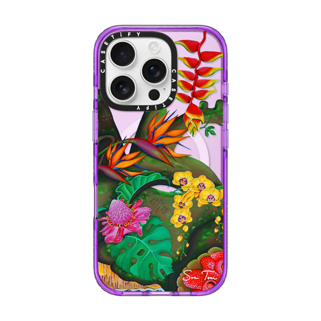 Sue Tsai x CASETiFY iPhone 16 Pro Case パープル Impact Case MagSafe Compatible OASIS IPHONE CASE BY SUE TSAI Sue Tsai x CASETiFY iPhone 16 Pro Case パープル Impact Case MagSafe Compatible OASIS IPHONE CASE BY SUE TSAI