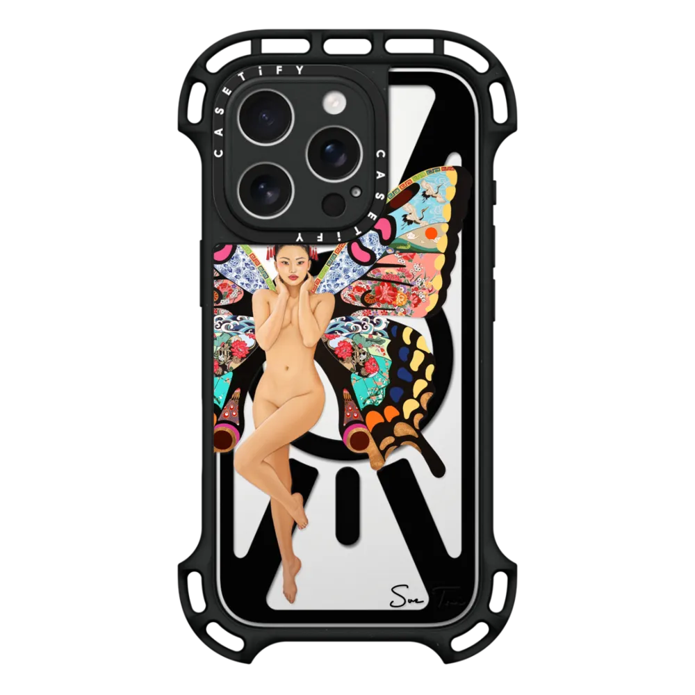 Ultra Bounce iPhone 16 Pro Case MagSafe Compatible - METAMORPHOSIS II IPHONE CASE BY SUE TSAI