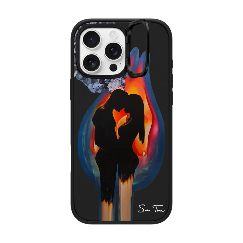 Impact Ring Stand iPhone 16 Pro Max Case MagSafe Compatible - TWIN FLAME IPHONE CASE BY SUE TSAI