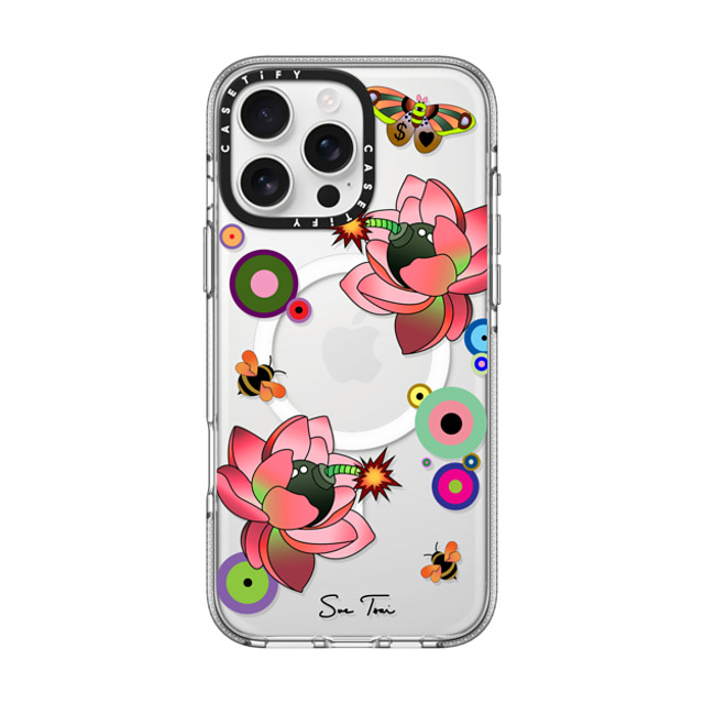 Sue Tsai x CASETiFY iPhone 16 Pro Max Case Floral,Butterfly Clear Clear Case MagSafe Compatible PINK FLOWER BOMB IPHONE CASE BY SUE TSAI Father's Day Sue Tsai x CASETiFY iPhone 16 Pro Max Case Floral,Butterfly Clear Clear Case MagSafe Compatible PINK FLOWER BOMB IPHONE CASE BY SUE TSAI Father's Day