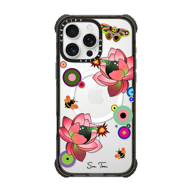 Sue Tsai x CASETiFY iPhone 16 Pro Max Case Floral,Butterfly Black ウルトラ インパクトケース MagSafe 対応 PINK FLOWER BOMB IPHONE CASE BY SUE TSAI Father's Day Sue Tsai x CASETiFY iPhone 16 Pro Max Case Floral,Butterfly Black ウルトラ インパクトケース MagSafe 対応 PINK FLOWER BOMB IPHONE CASE BY SUE TSAI Father's Day