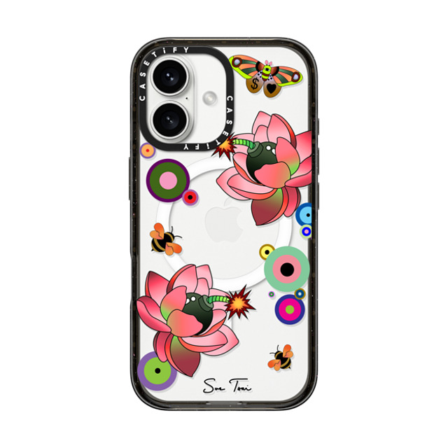 Sue Tsai x CASETiFY iPhone 16 Case Floral,Butterfly Black Impact Case MagSafe Compatible PINK FLOWER BOMB IPHONE CASE BY SUE TSAI Father's Day Sue Tsai x CASETiFY iPhone 16 Case Floral,Butterfly Black Impact Case MagSafe Compatible PINK FLOWER BOMB IPHONE CASE BY SUE TSAI Father's Day