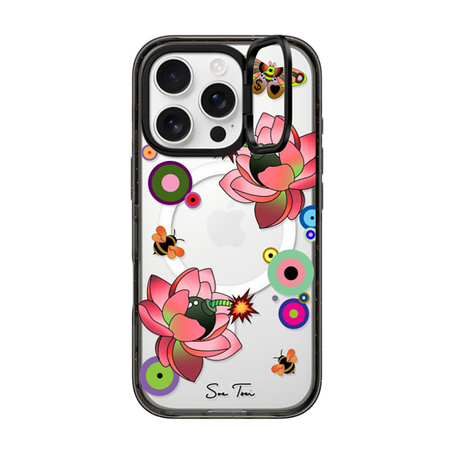 Sue Tsai x CASETiFY iPhone 16 Pro ケース Floral,Butterfly ブラック インパクトリングスタンドケース MagSafe対応 PINK FLOWER BOMB IPHONE CASE BY SUE TSAI Father's Day Sue Tsai x CASETiFY iPhone 16 Pro ケース Floral,Butterfly ブラック インパクトリングスタンドケース MagSafe対応 PINK FLOWER BOMB IPHONE CASE BY SUE TSAI Father's Day