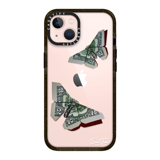 Sue Tsai x CASETiFY iPhone 13 ケース ブラック インパクトケース MONEYFLY IPHONE CASE BY SUE TSAI