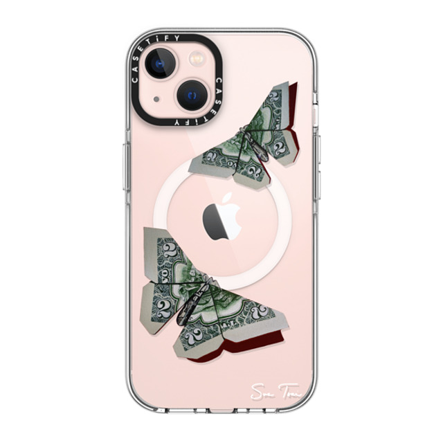 Sue Tsai x CASETiFY iPhone 13 ケース クリア クリア ケース MagSafe対応 MONEYFLY IPHONE CASE BY SUE TSAI