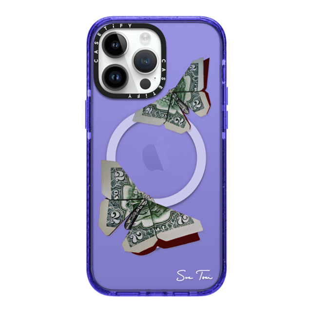 Sue Tsai x CASETiFY iPhone 14 Pro Max ケース Butterfly Peri Purple インパクトケース MagSafe対応 MONEYFLY IPHONE CASE BY SUE TSAI Father's Day Sue Tsai x CASETiFY iPhone 14 Pro Max ケース Butterfly Peri Purple インパクトケース MagSafe対応 MONEYFLY IPHONE CASE BY SUE TSAI Father's Day