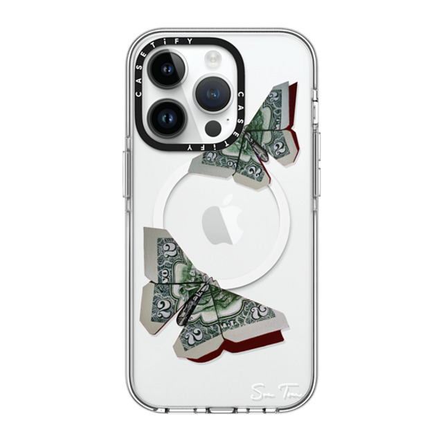 Sue Tsai x CASETiFY iPhone 14 Pro Case Clear Clear Case MagSafe Compatible MONEYFLY IPHONE CASE BY SUE TSAI Sue Tsai x CASETiFY iPhone 14 Pro Case Clear Clear Case MagSafe Compatible MONEYFLY IPHONE CASE BY SUE TSAI