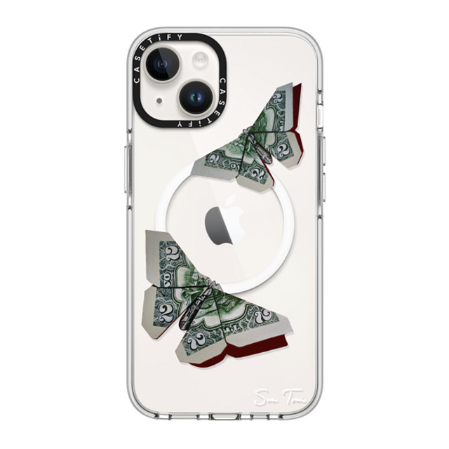 Sue Tsai x CASETiFY iPhone 14 ケース クリア クリア ケース MagSafe対応 MONEYFLY IPHONE CASE BY SUE TSAI