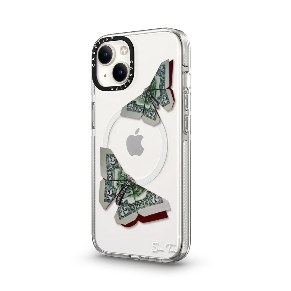 Clear iPhone 14 Case MagSafe Compatible - MONEYFLY IPHONE CASE BY SUE TSAI