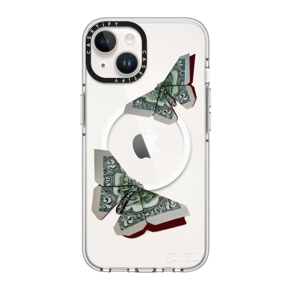 Clear iPhone 14 Case MagSafe Compatible - MONEYFLY IPHONE CASE BY SUE TSAI
