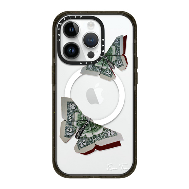 Sue Tsai x CASETiFY iPhone 14 Pro ケース ブラック インパクトケース MagSafe対応 MONEYFLY IPHONE CASE BY SUE TSAI