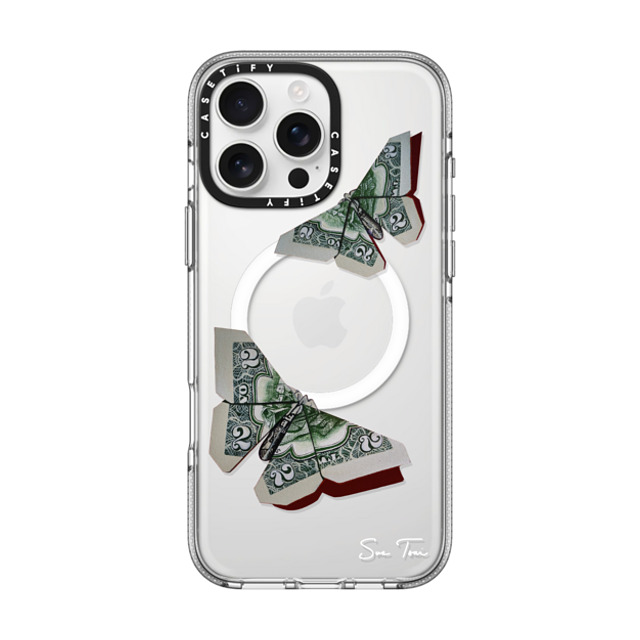 Sue Tsai x CASETiFY iPhone 16 Pro Max ケース クリア クリア ケース MagSafe対応 MONEYFLY IPHONE CASE BY SUE TSAI