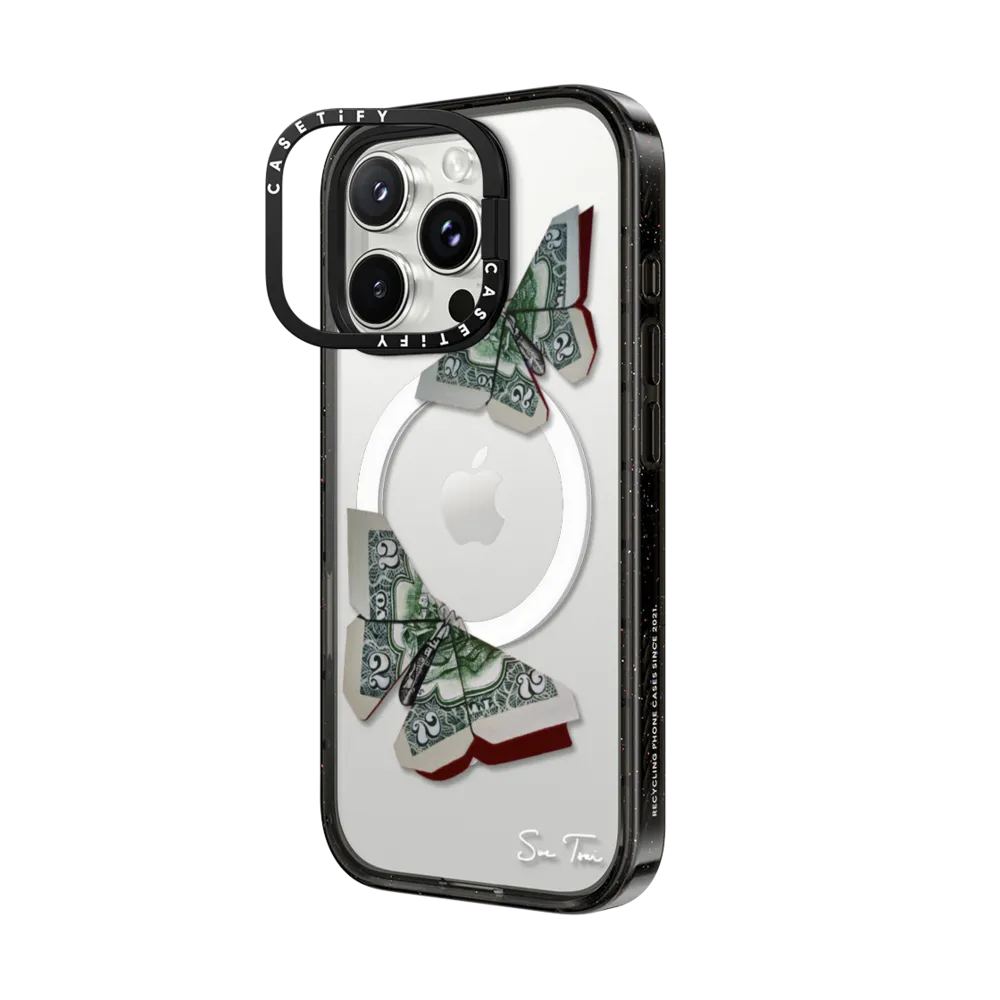 Impact Ring Stand iPhone 16 Pro Max Case MagSafe Compatible - MONEYFLY IPHONE CASE BY SUE TSAI