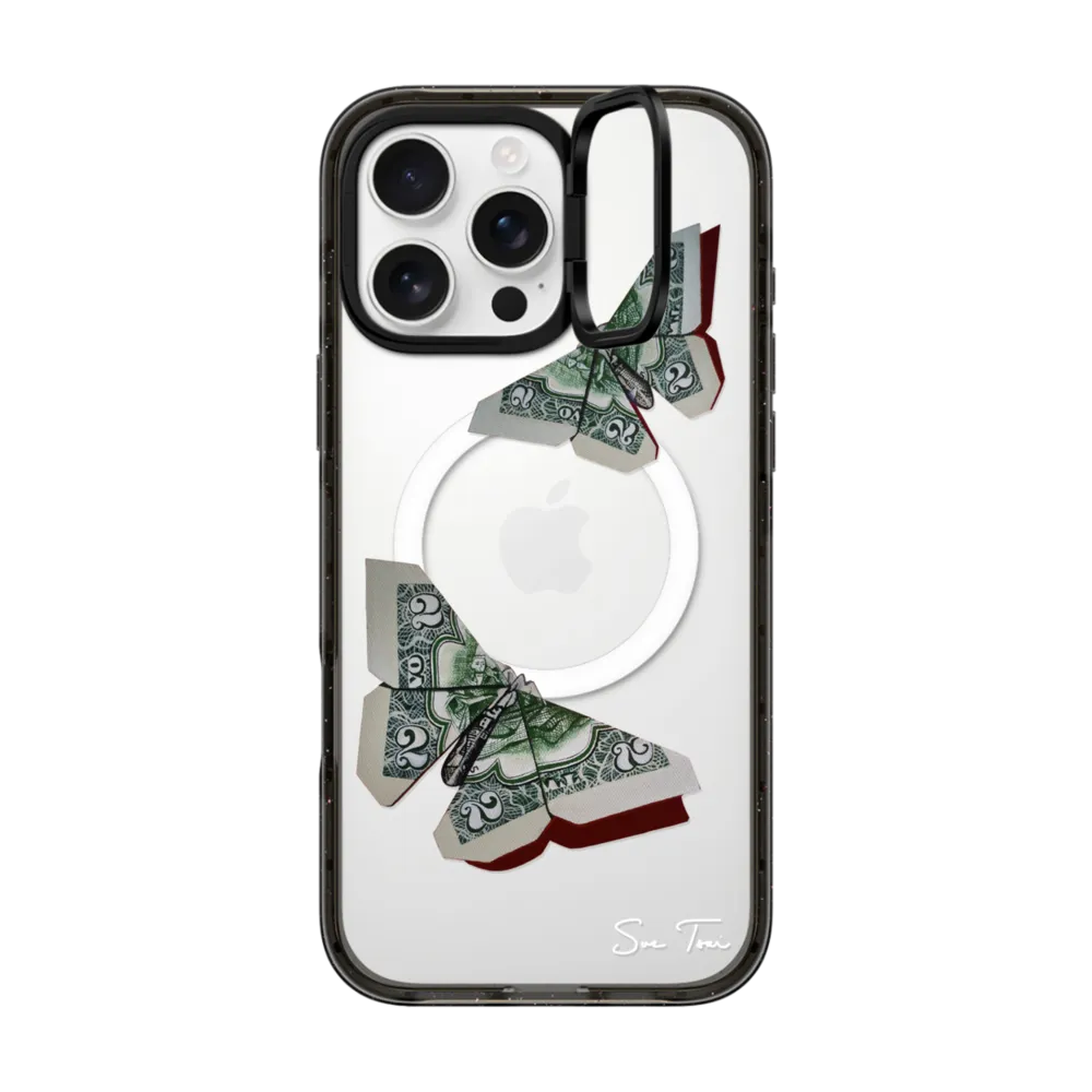Impact Ring Stand iPhone 16 Pro Max Case MagSafe Compatible - MONEYFLY IPHONE CASE BY SUE TSAI