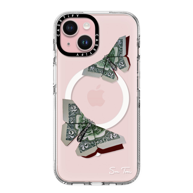 Sue Tsai x CASETiFY iPhone 15 ケース クリア クリア ケース MagSafe対応 MONEYFLY IPHONE CASE BY SUE TSAI