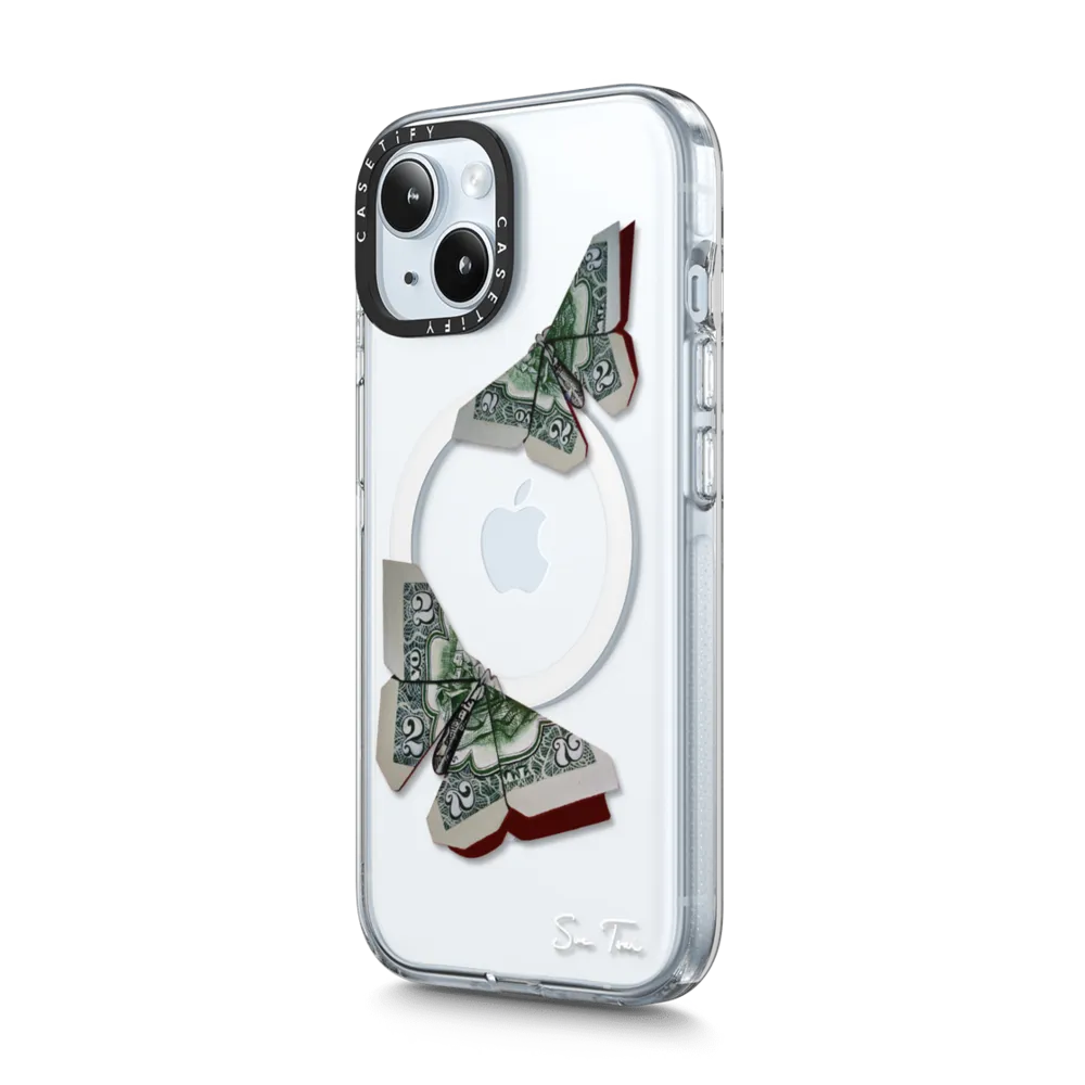Clear iPhone 15 Case MagSafe Compatible - MONEYFLY IPHONE CASE BY SUE TSAI