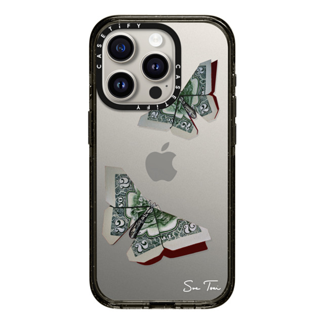 Sue Tsai x CASETiFY iPhone 15 Pro ケース ブラック インパクトケース MONEYFLY IPHONE CASE BY SUE TSAI