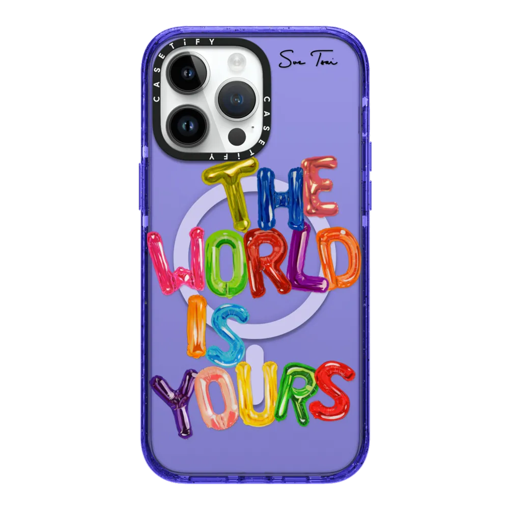 Impact iPhone 14 Pro Max Case MagSafe Compatible - THE WORLD IS YOURS IPHONE CASE BY SUE TSAI