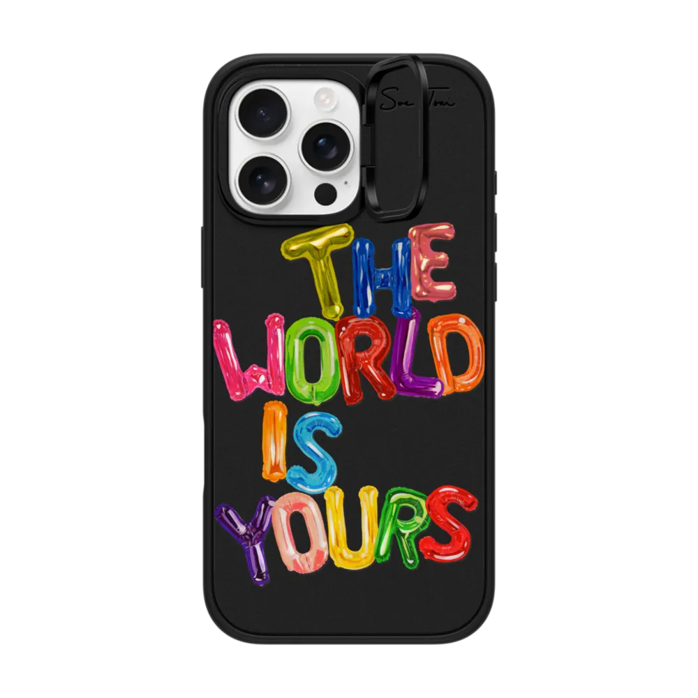 Impact Ring Stand iPhone 16 Pro Max Case MagSafe Compatible - THE WORLD IS YOURS IPHONE CASE BY SUE TSAI