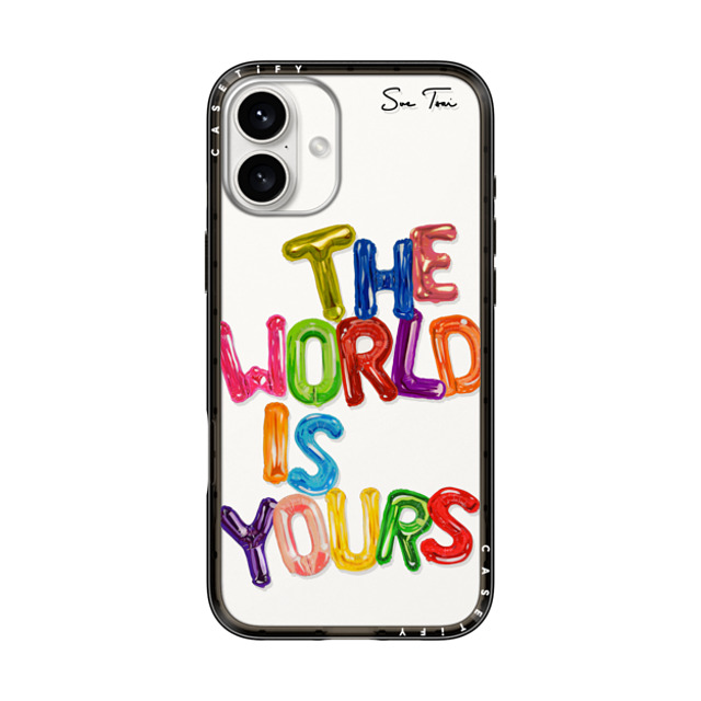 Sue Tsai x CASETiFY iPhone 16 Plus Case Quote,Typography Black インパクトライトケース THE WORLD IS YOURS IPHONE CASE BY SUE TSAI Back to School Sue Tsai x CASETiFY iPhone 16 Plus Case Quote,Typography Black インパクトライトケース THE WORLD IS YOURS IPHONE CASE BY SUE TSAI Back to School