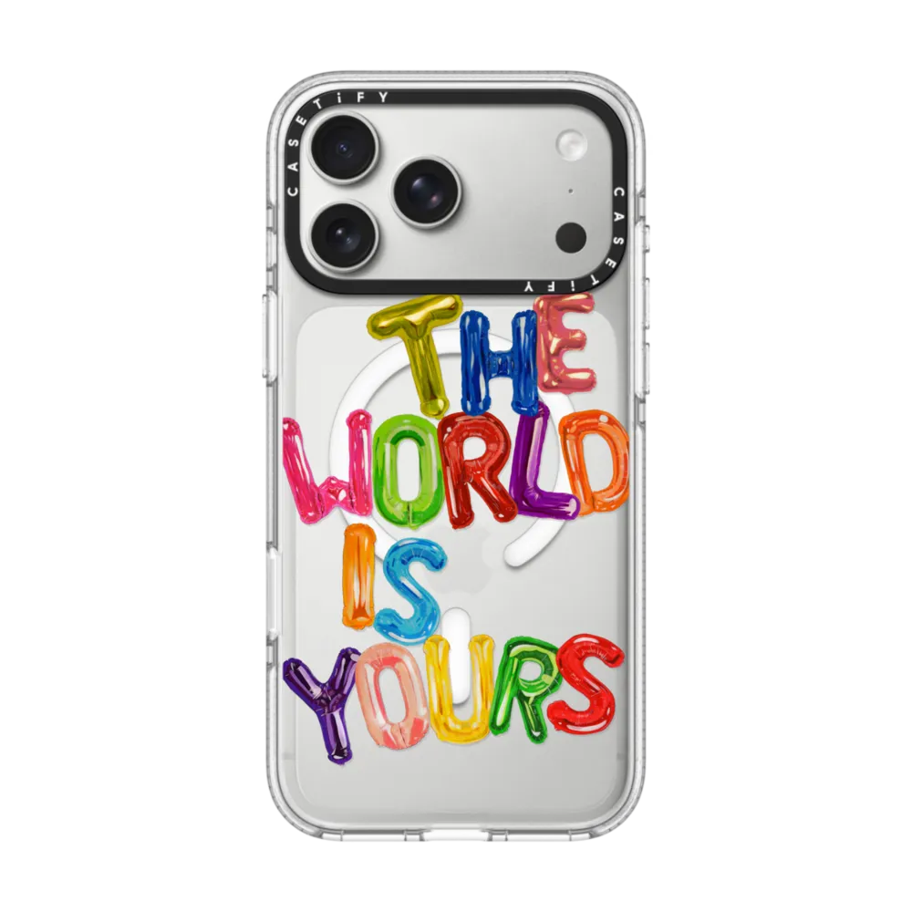 Impact Ring Stand iPhone 17 Pro Max Case MagSafe Compatible - THE WORLD IS YOURS IPHONE CASE BY SUE TSAI