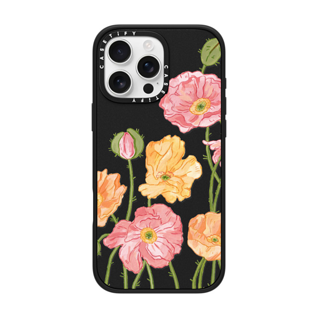 Ellamae Sketchbook x CASETiFY iPhone 16 Pro Max Case Summer,Floral Matte Black Impact Case MagSafe Compatible Pastel Poppies Father's Day Ellamae Sketchbook x CASETiFY iPhone 16 Pro Max Case Summer,Floral Matte Black Impact Case MagSafe Compatible Pastel Poppies Father's Day