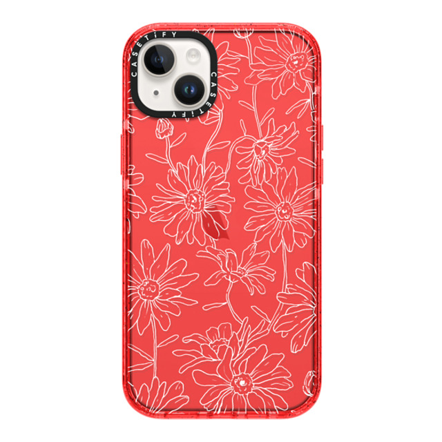 Ellamae Sketchbook x CASETiFY iPhone 14 Plus Case レッド Impact Case Simple Daisies Ellamae Sketchbook x CASETiFY iPhone 14 Plus Case レッド Impact Case Simple Daisies
