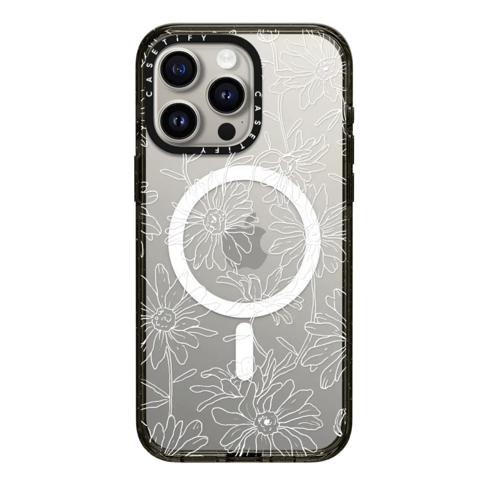 Impact iPhone 15 Pro Max Case MagSafe Compatible - Simple Daisies